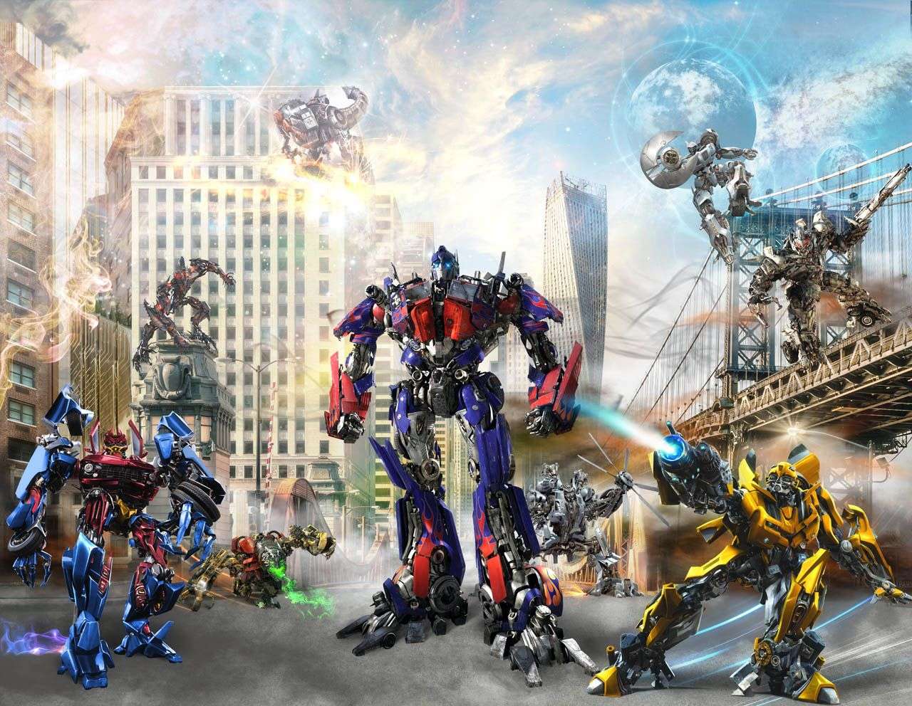 Фотообои в интерьере траснформеры 3  19-0039 фото