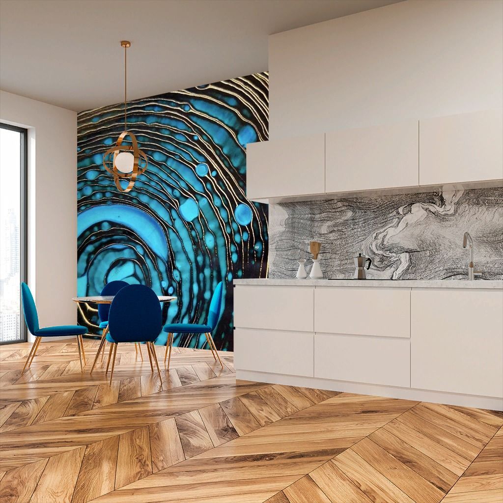 Фотообои Абстракция маслом флюид арт  9-1430