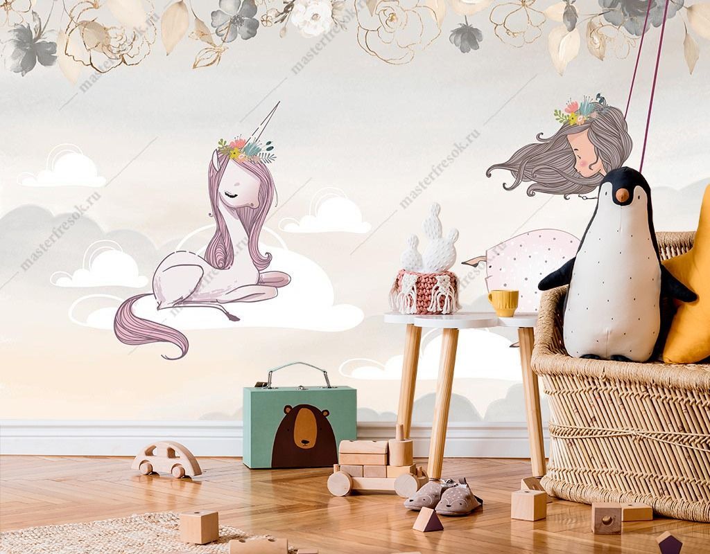 Фотообои Качели в облаках  14-437