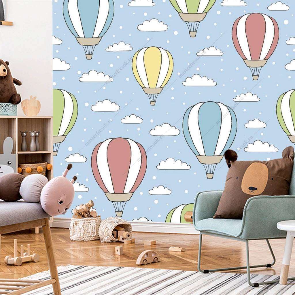 Фотообои в интерьере шарики  12-856 фото