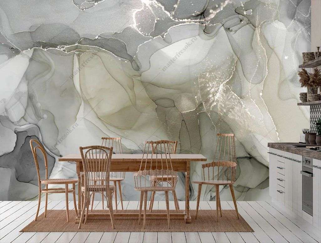 Фотообои в интерьере абстрактный флюид фон  9-1331 фото