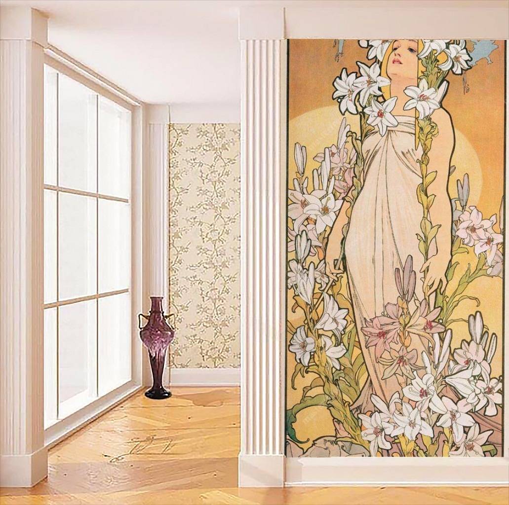 Фотообои Альфонс Мариа Муха – Лилия  8-194