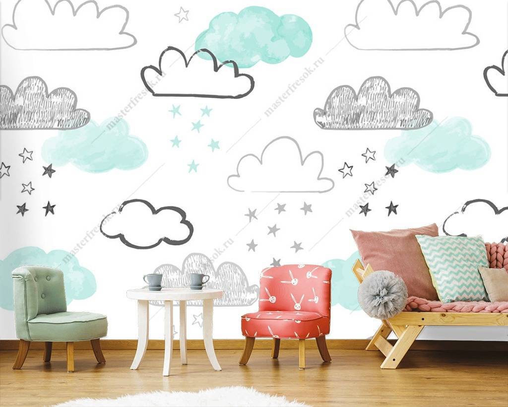 Фотообои Облака рисунок  12-695