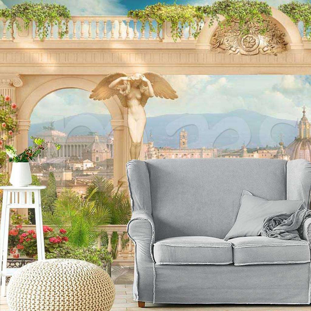 Фотообои Терраса с видом на Прагу  6-142