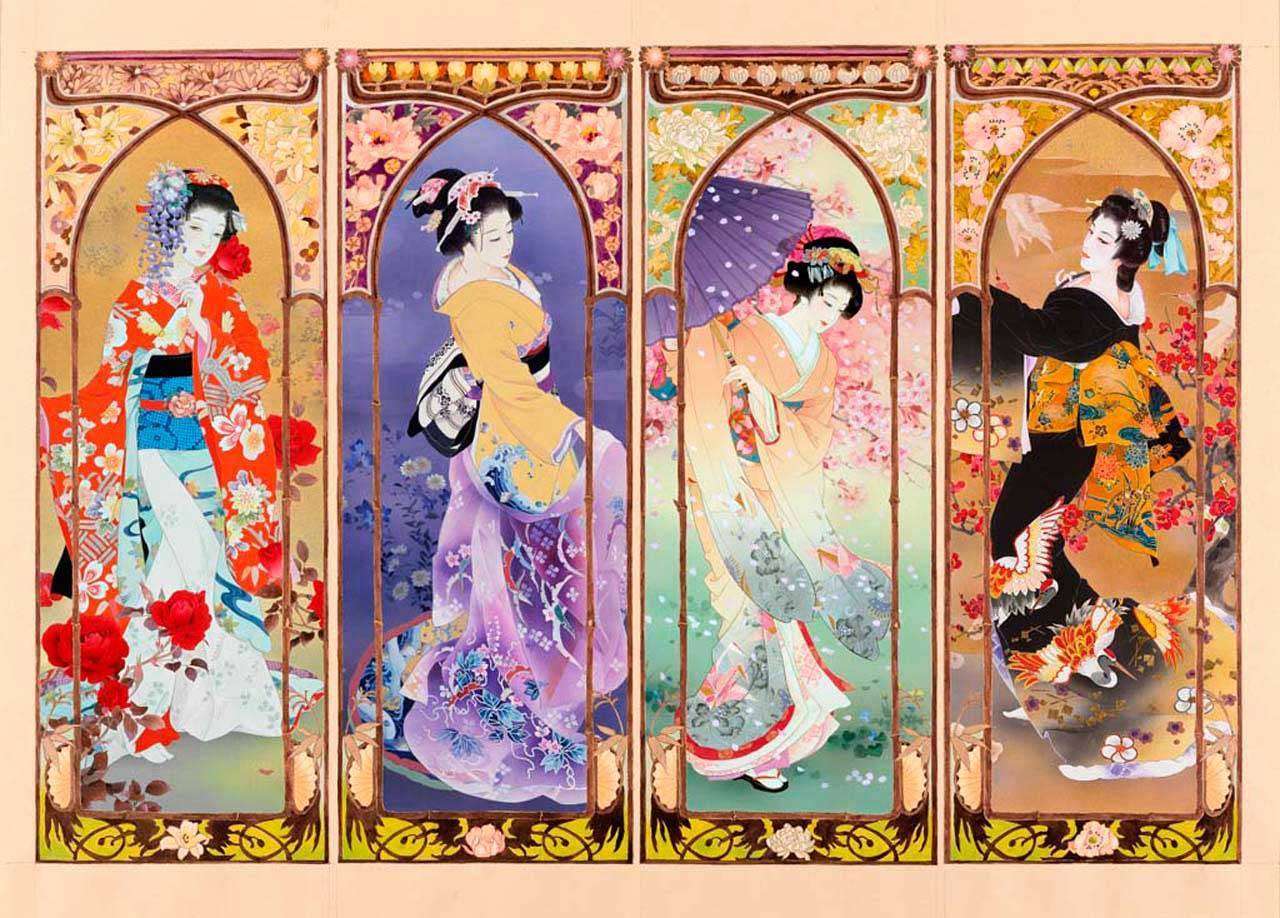 Фотообои в интерьере времена года  8-153 фото