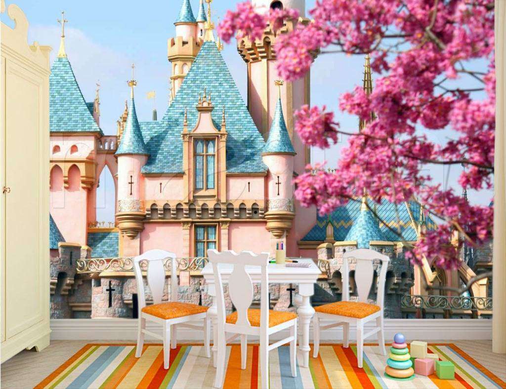 Фотообои Бесшовные обои на стену:  Сказочный замок. Артикул: 4-413  