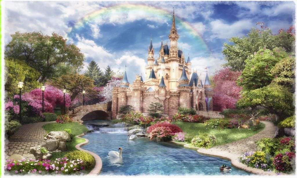 Фотообои в интерьере сказочный замок  14-611 фото