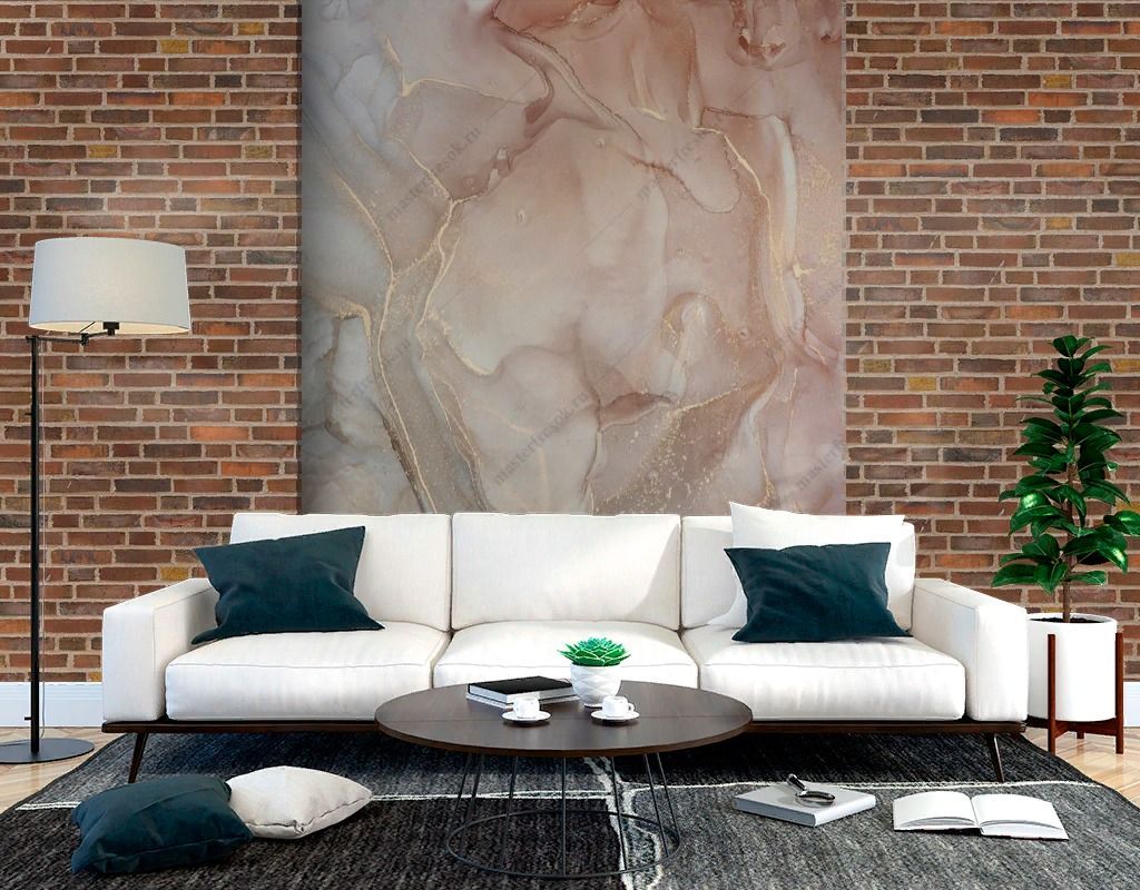 Фотообои Срез мрамора с золотом  9-1569