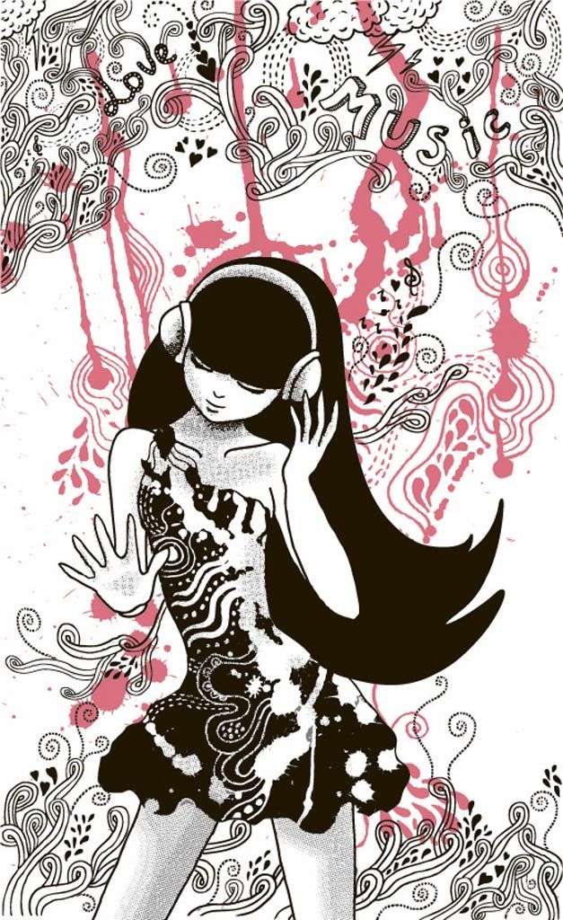 Фотообои в интерьере любимая музыка  12-1257 фото