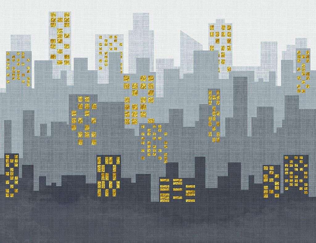 Фотообои в интерьере город современный  14-682 фото