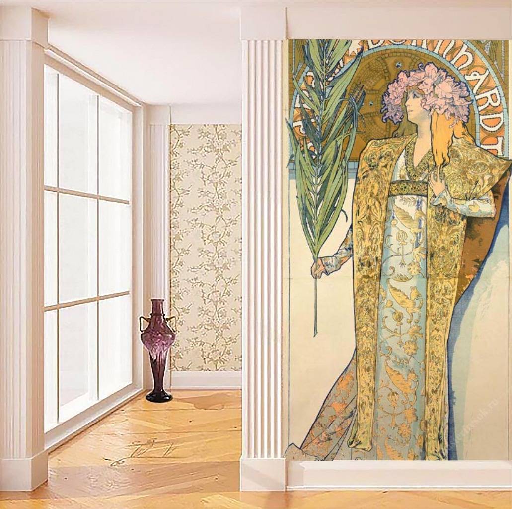 Фотообои Альфонс Мариа Муха - Литографический плакат - Жисмонда  8-235