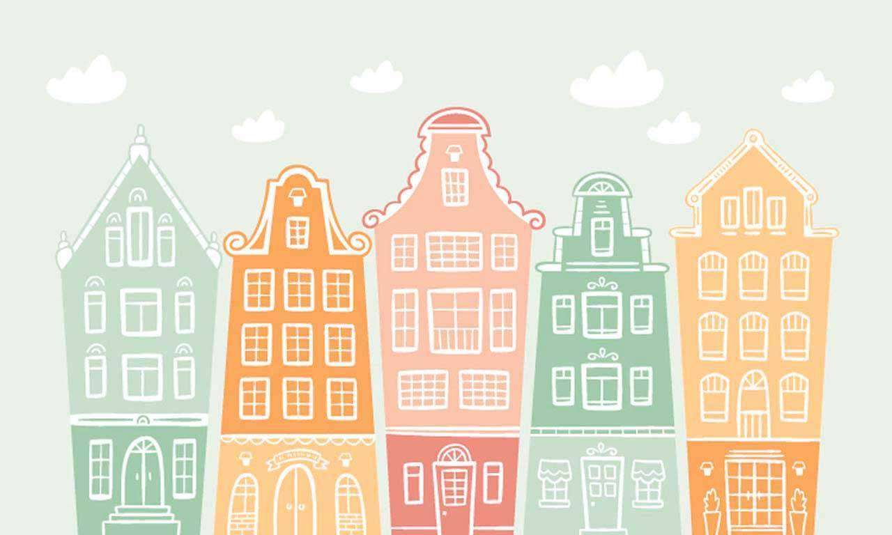 Фотообои в интерьере детский городок  12-615 фото