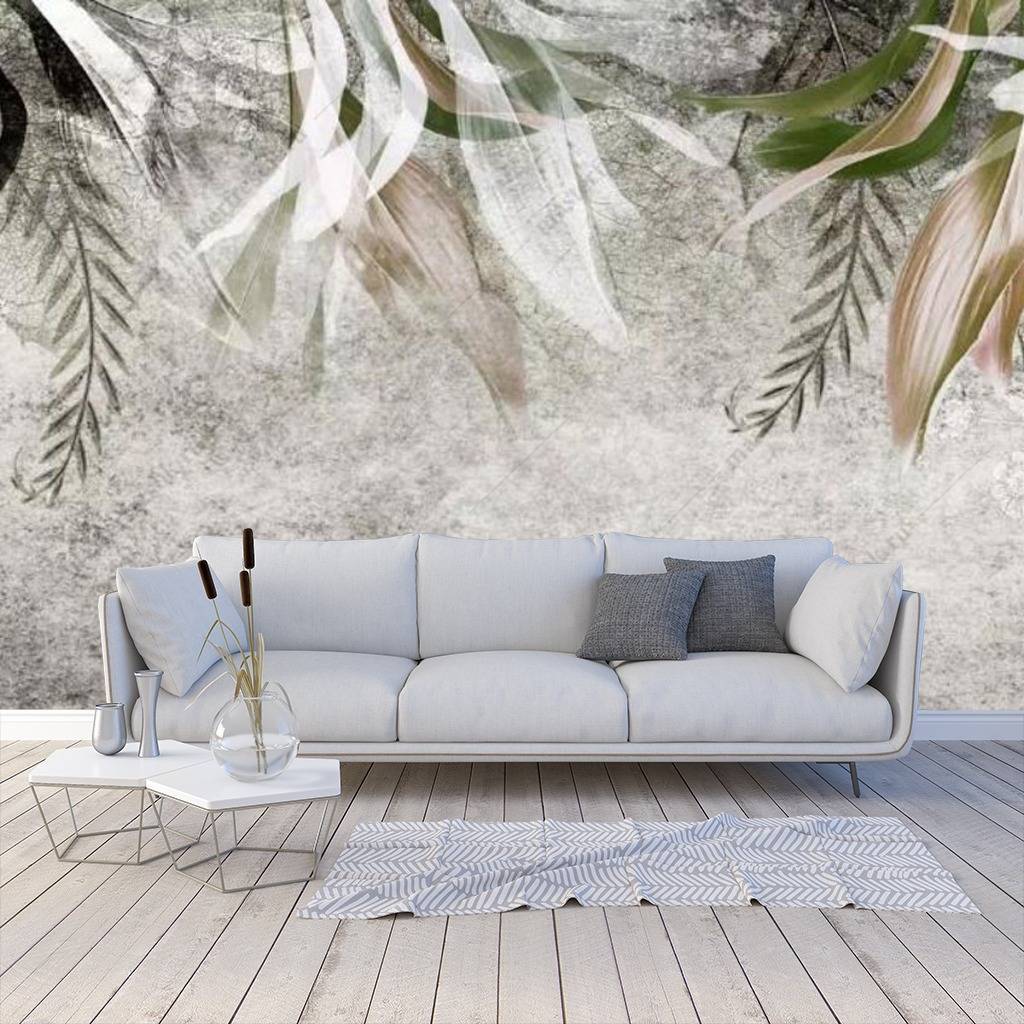 Фотообои Листва акварель  16-107