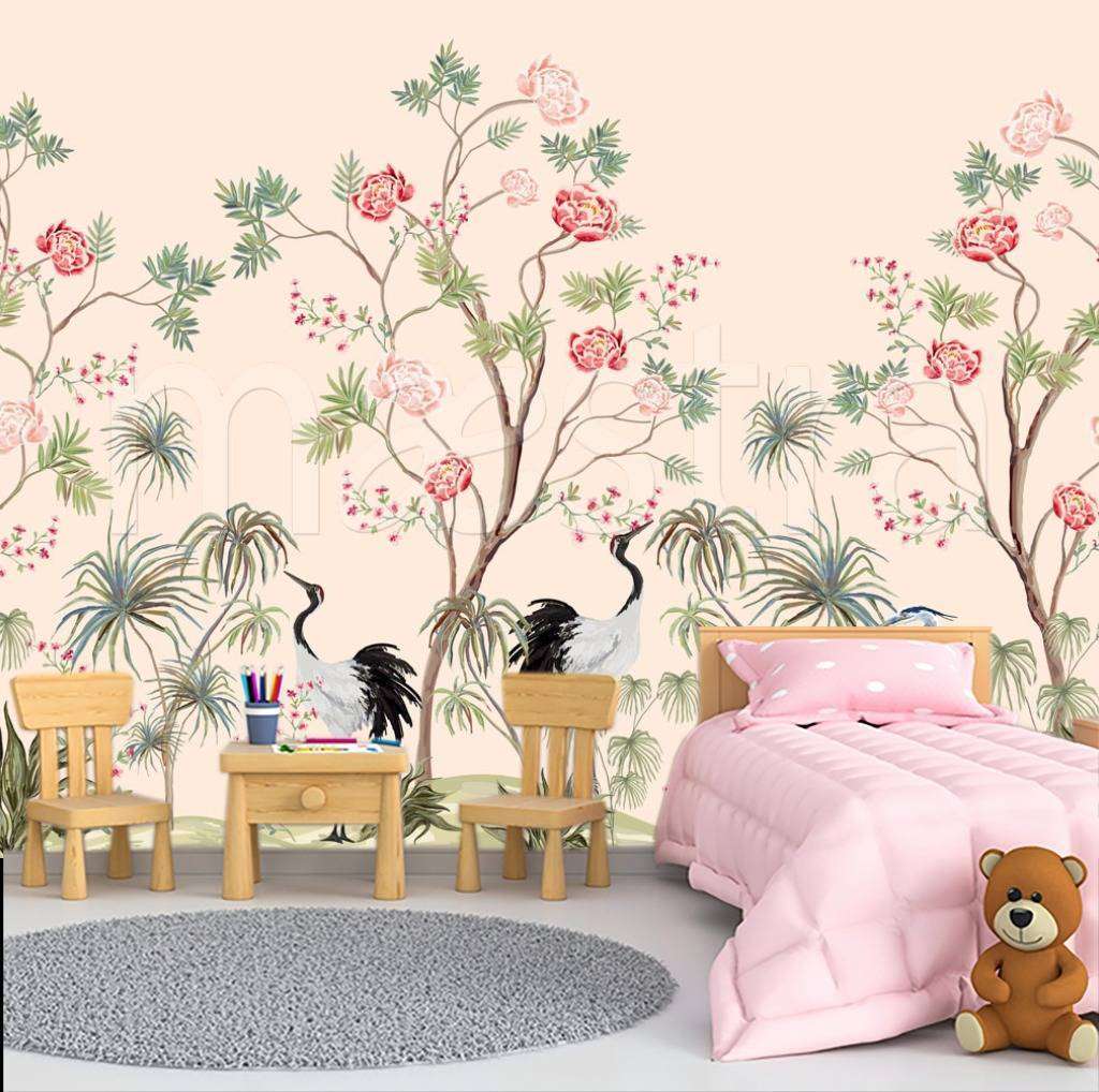 Фотообои в интерьере растения в джунглях  12-490 фото