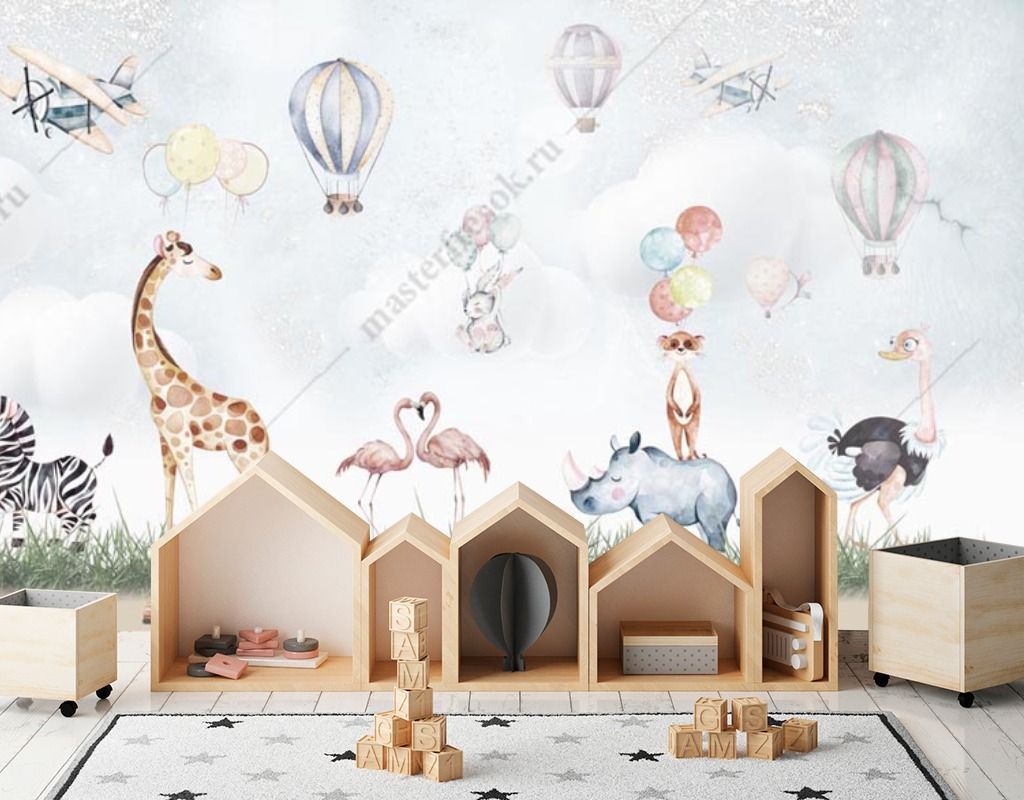 Фотообои Зверята на опушке  13-543