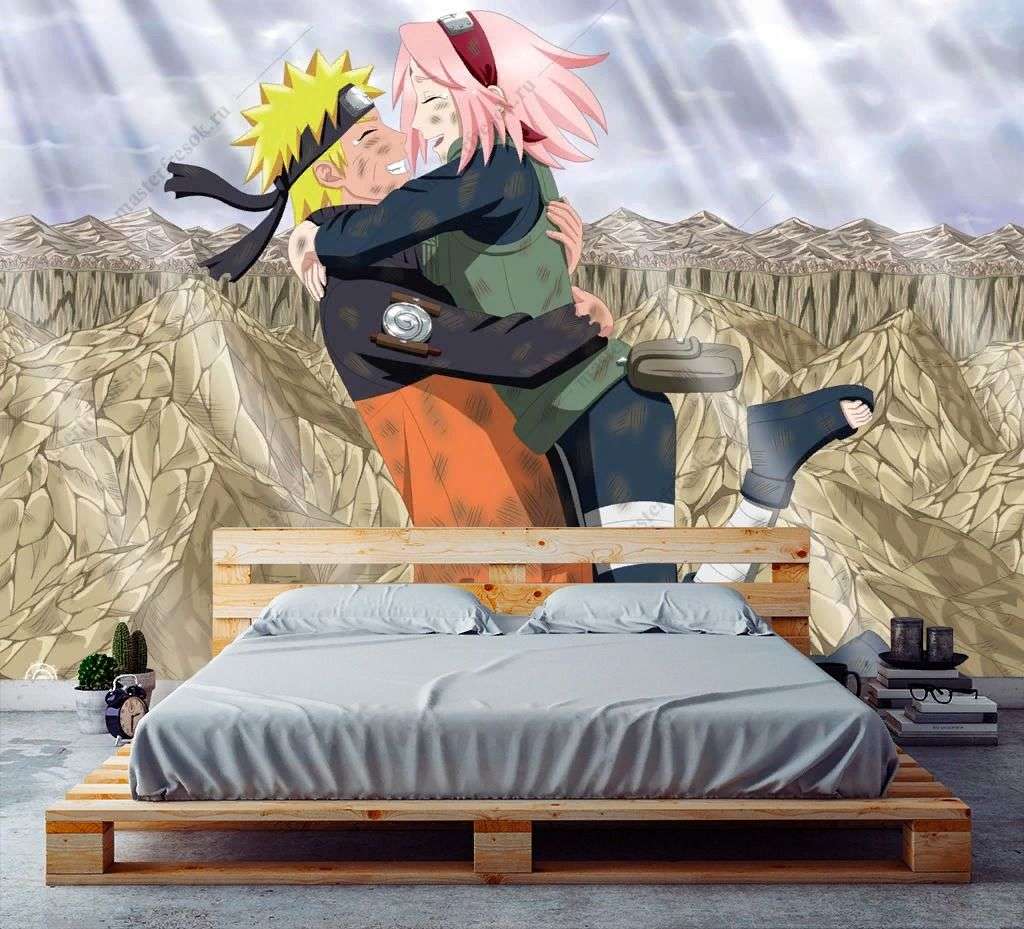 Фотообои в интерьере сакура узумаки  12-1343 фото