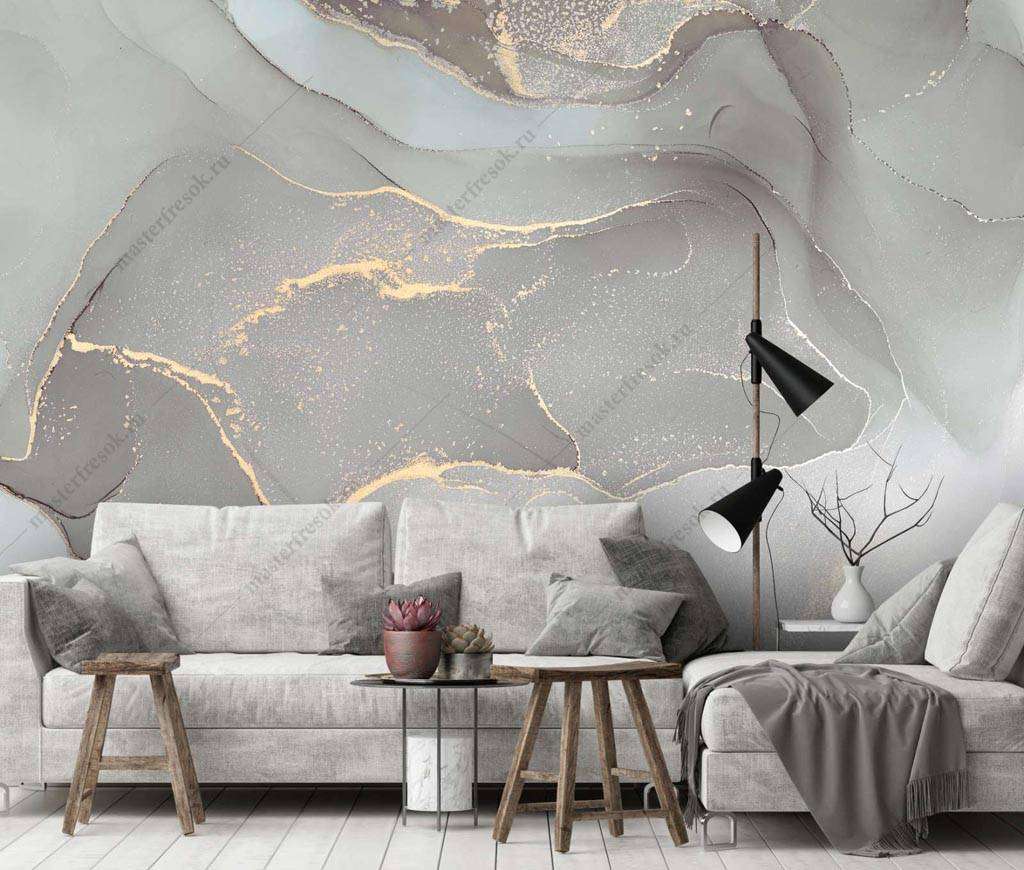 Фотообои Бесшовные обои на стену:  Бежевые чернила. Артикул: 9-1233  