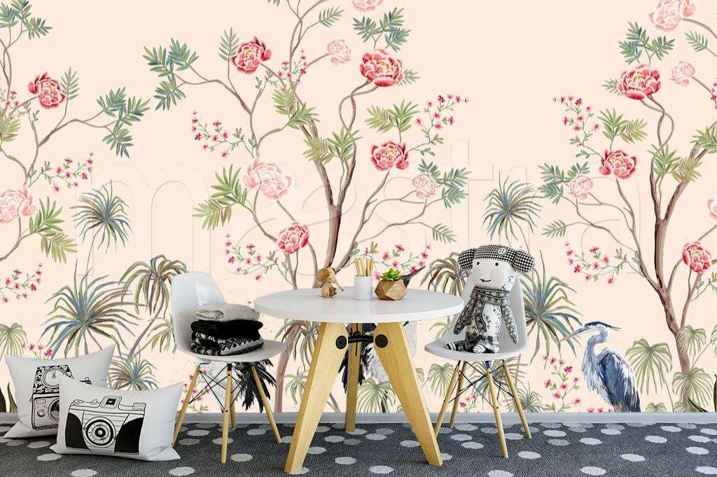 Фотообои в интерьере растения в джунглях  12-490 фото