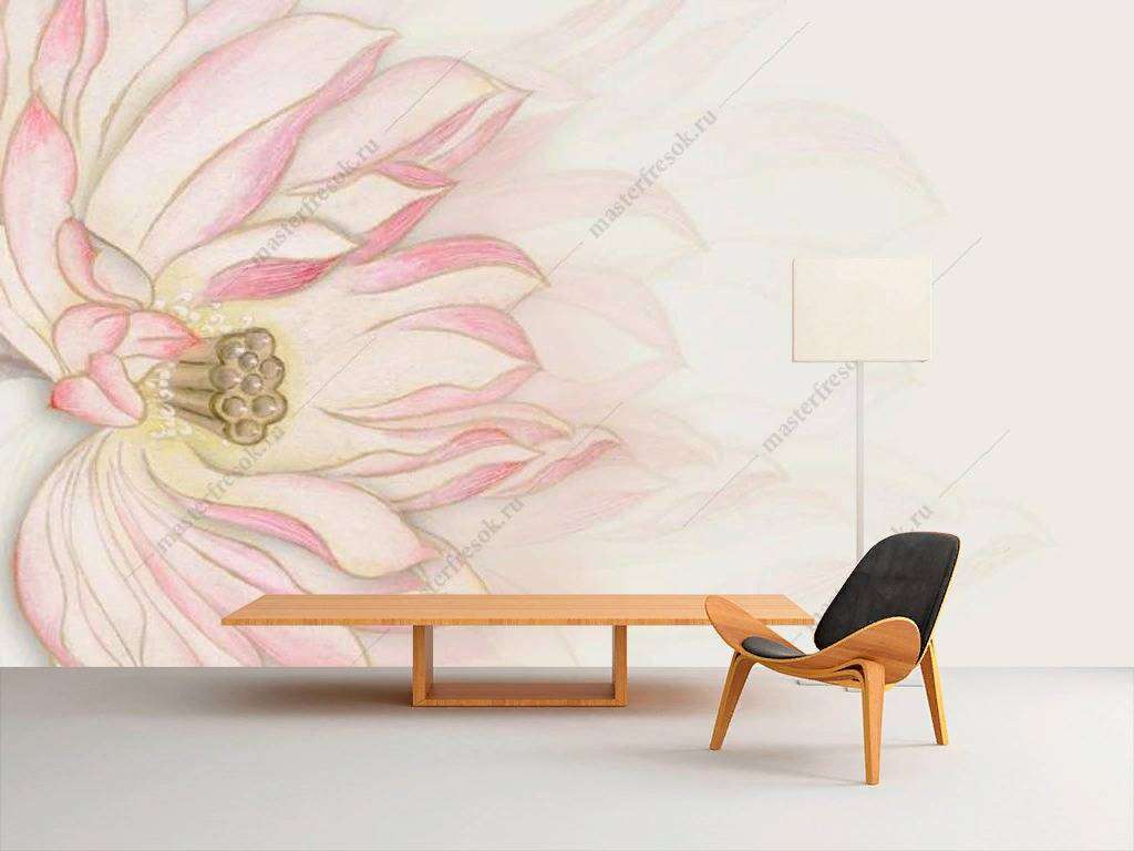 Фотообои в интерьере лотос  15-901 фото