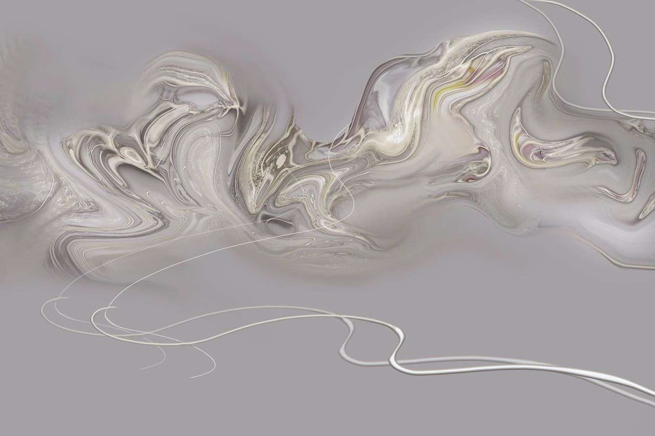 Фотообои в интерьере туман на сером фоне  13-688 фото