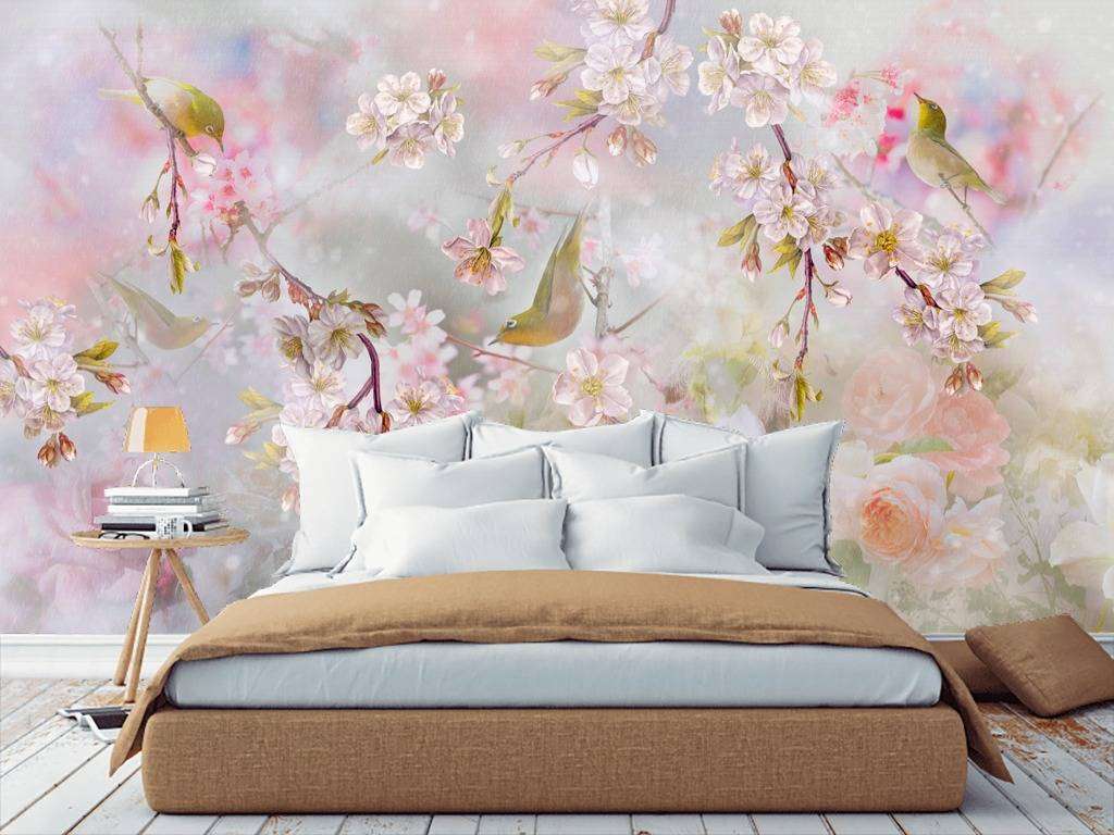 Фотообои в интерьере нежность весны  13-182 фото