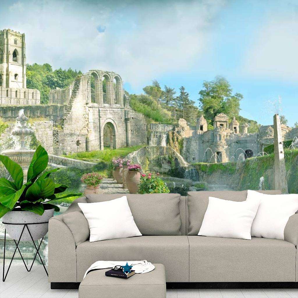 Фотообои Фонтаны в старой вилле  5-064