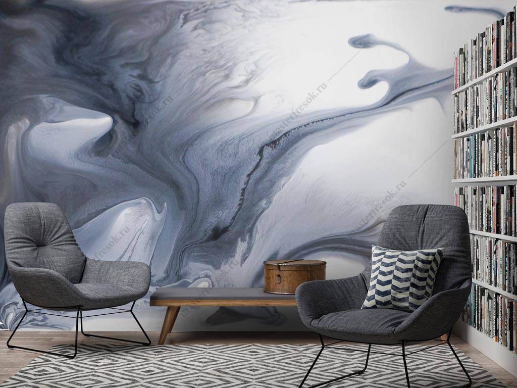 Фотообои Синий флюид  9-1299