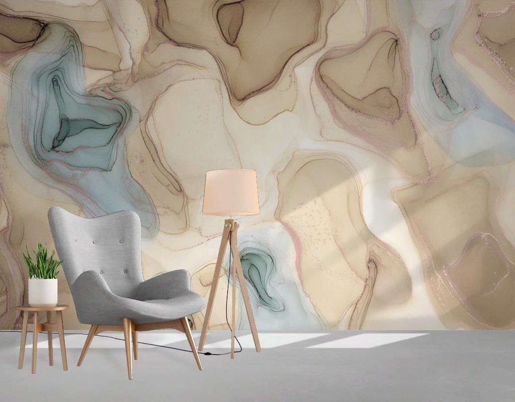 Фотообои Флюид темный бежевый  9-2044