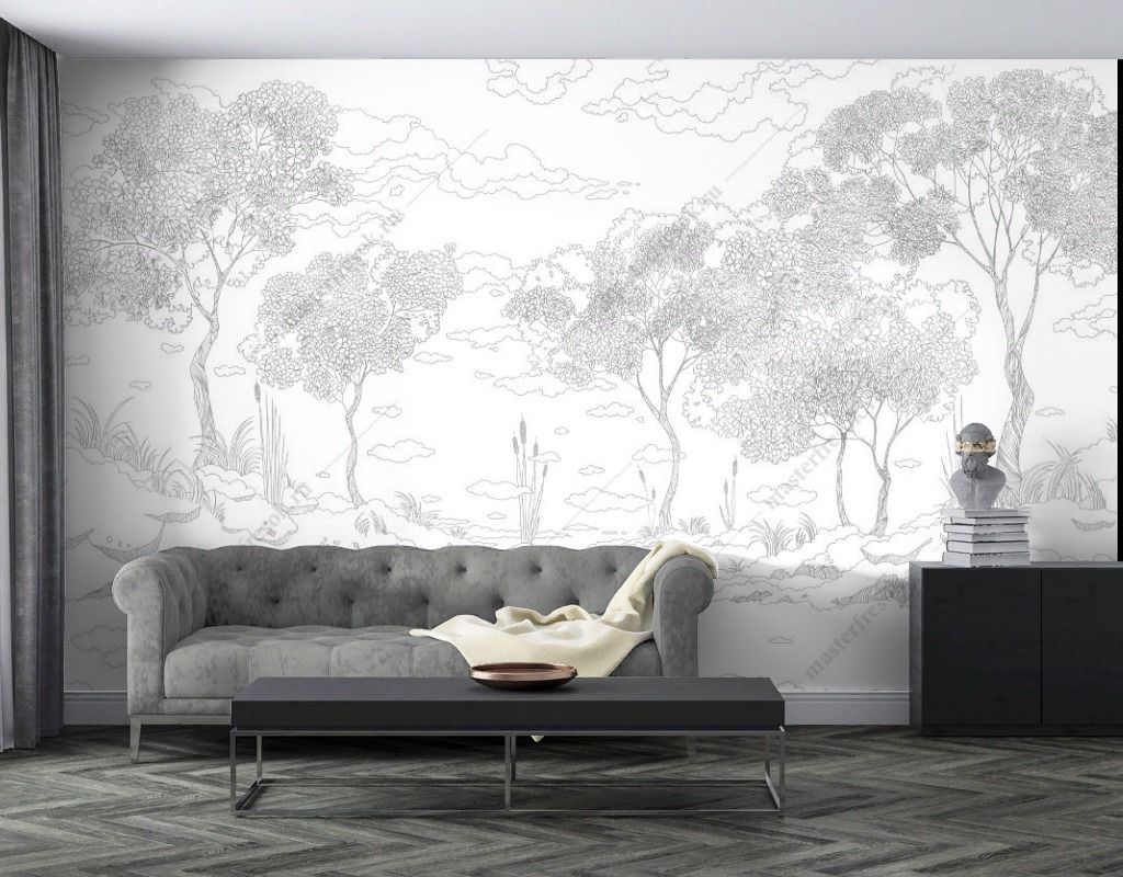 Фотообои Эскиз пейзажа  14-624