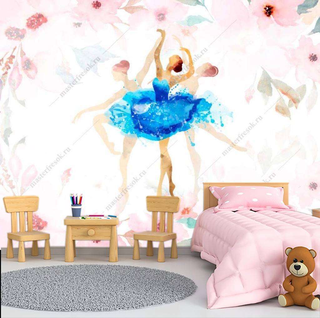 Фотообои в интерьере балерины кружат  14-020 фото