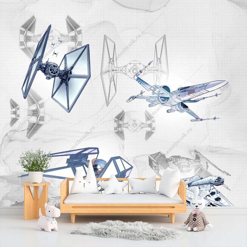 Фотообои в интерьере самолет макет  14-241 фото