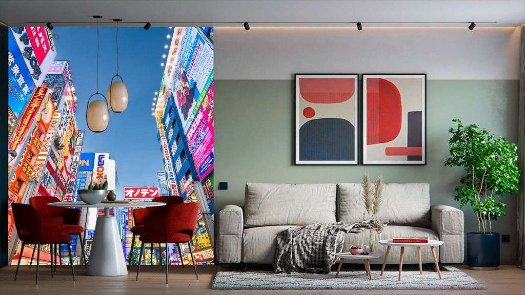 Фотообои в интерьере токио. акиба  9-2078 фото