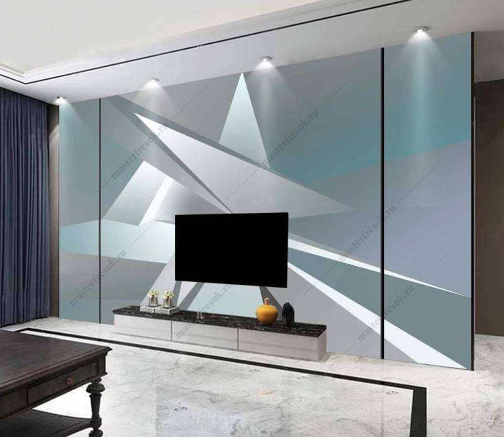 Фотообои Бесшовные обои на стену:  Геометрические треугольники. Артикул: 16-114  