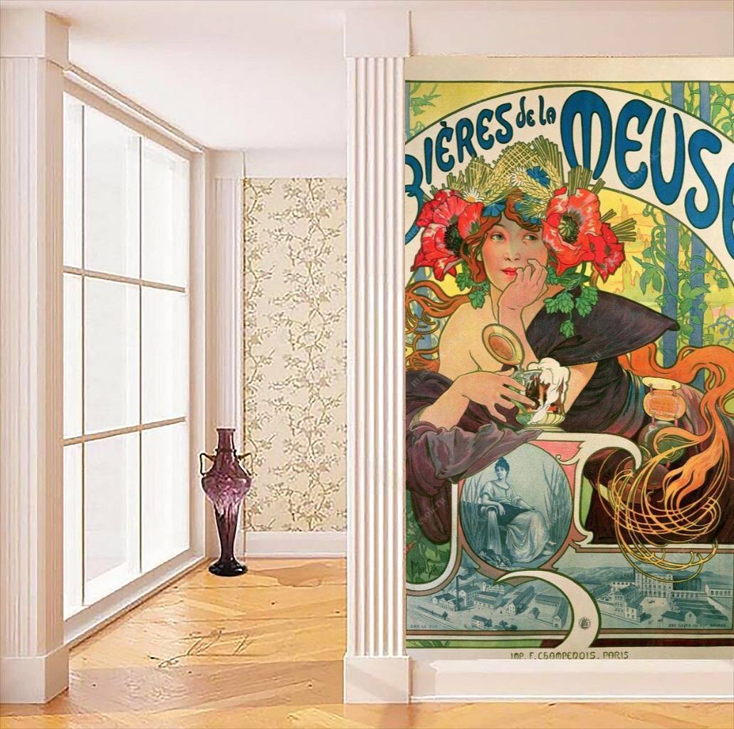 Фотообои Альфонс Мариа Муха - Пиво из Мааса  8-214