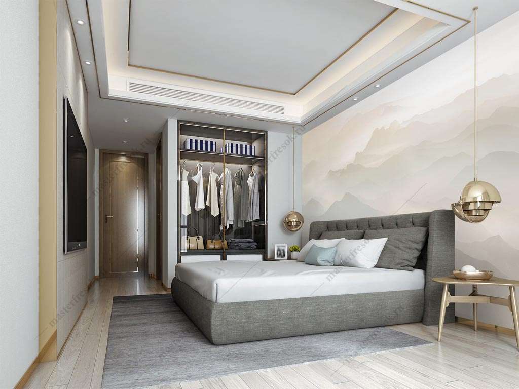 Фотообои Бесшовные обои на стену:  Туман в горах. Артикул: 7-795  