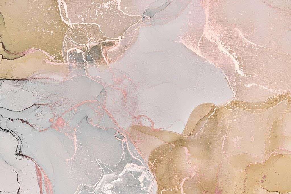 Фотообои в интерьере розовый флюид с золотом  9-1501 фото