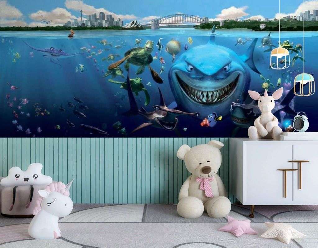 Фотообои в интерьере в поисках немо  17-2476 фото