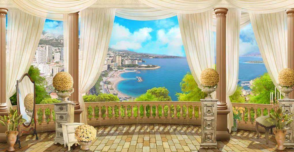 Фотообои в интерьере терраса панорамная  17-0074 фото