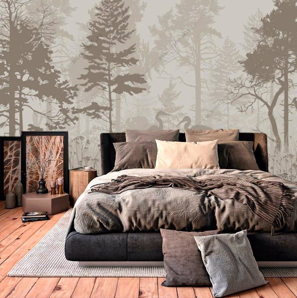 Фотообои Цапли в лесу  14-129