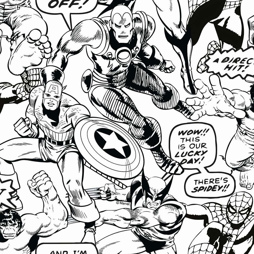 Фотообои в интерьере комиксы марвел  14-385 фото