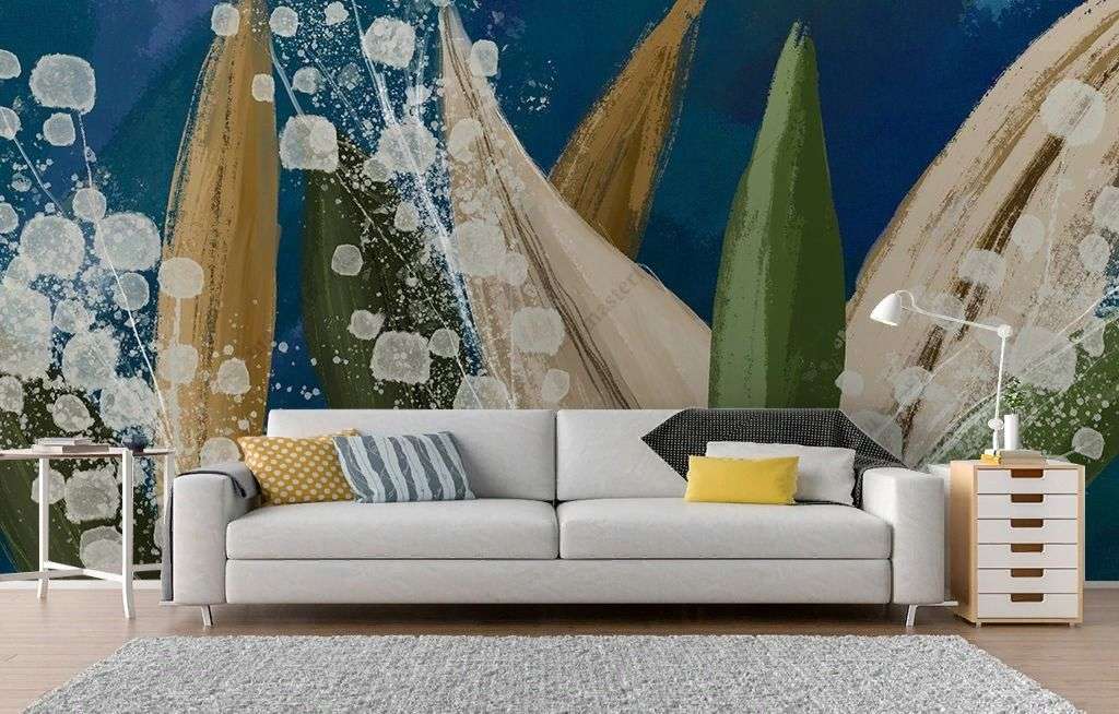 Фотообои в интерьере ландыши  9-1883 фото