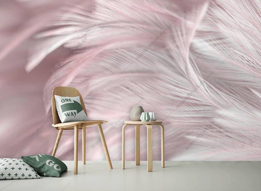 Фотообои Розовые перышки  9-1220