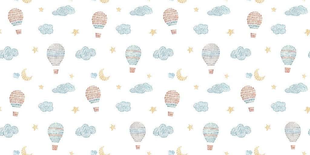 Фотообои в интерьере воздушные шары и облака  12-660 фото