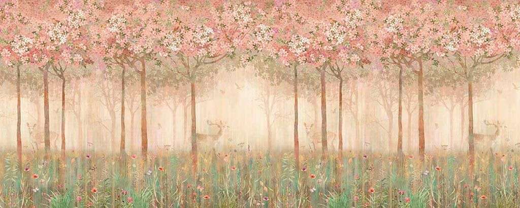 Фотообои в интерьере волшебный лес 2  10-707 фото