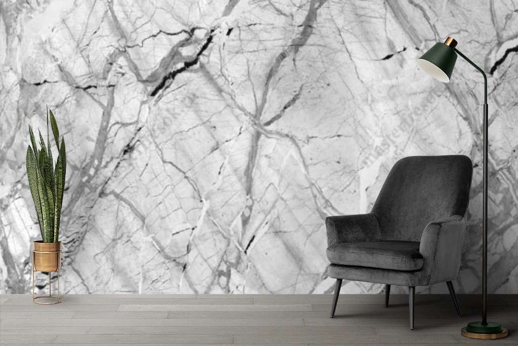 Фотообои Бесшовные обои на стену:  Мрамор серый. Артикул: 9-1799  