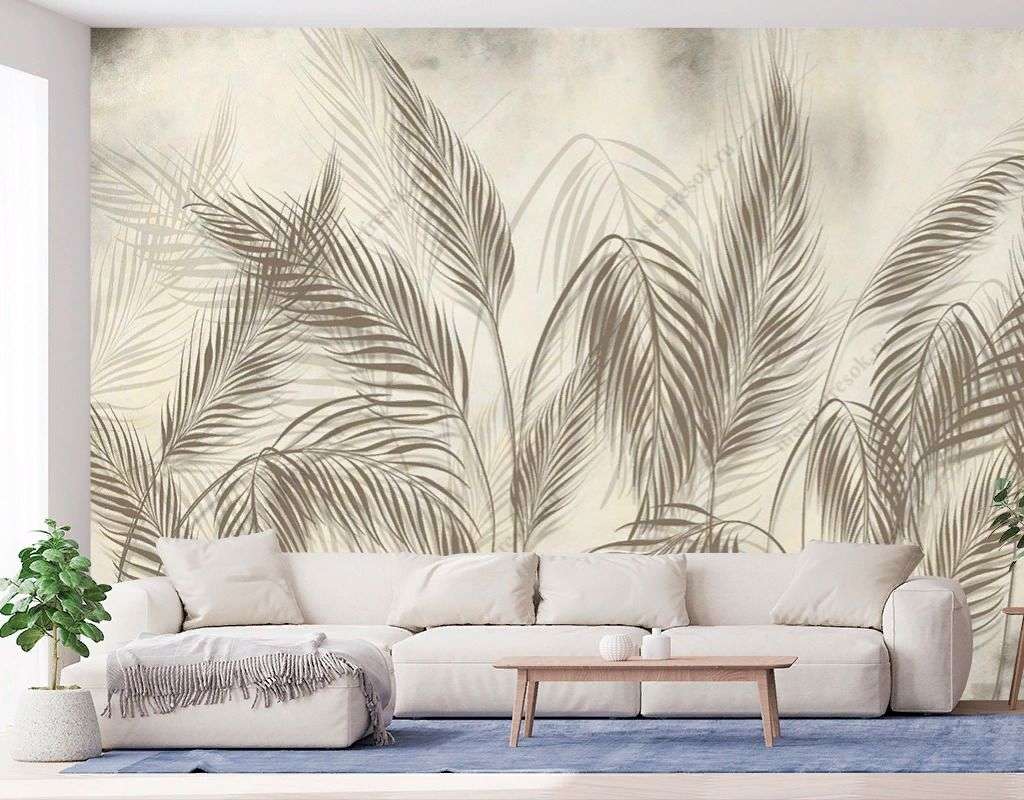 Фотообои в интерьере одинокие ветви  9-1718 фото