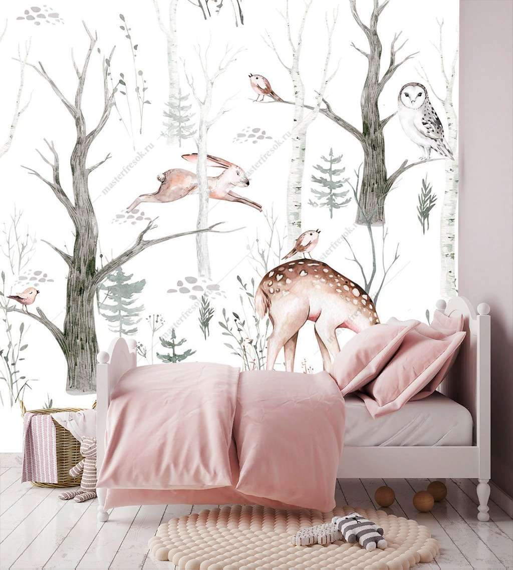 Фотообои Бесшовные обои на стену:  Сказочный лес. Артикул: 14-224  