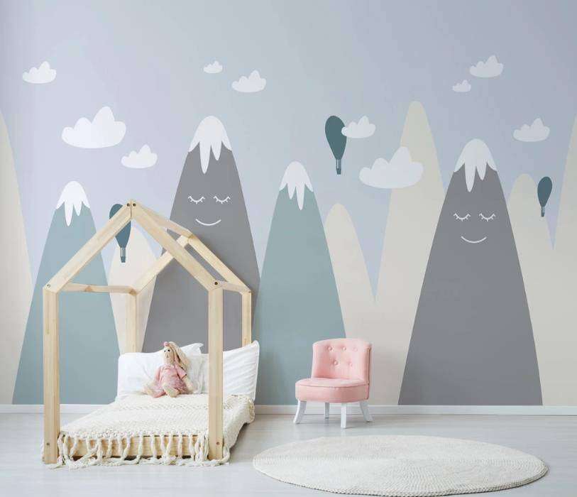 Фотообои Бесшовные обои на стену:  Горы детские. Артикул: 15-130  