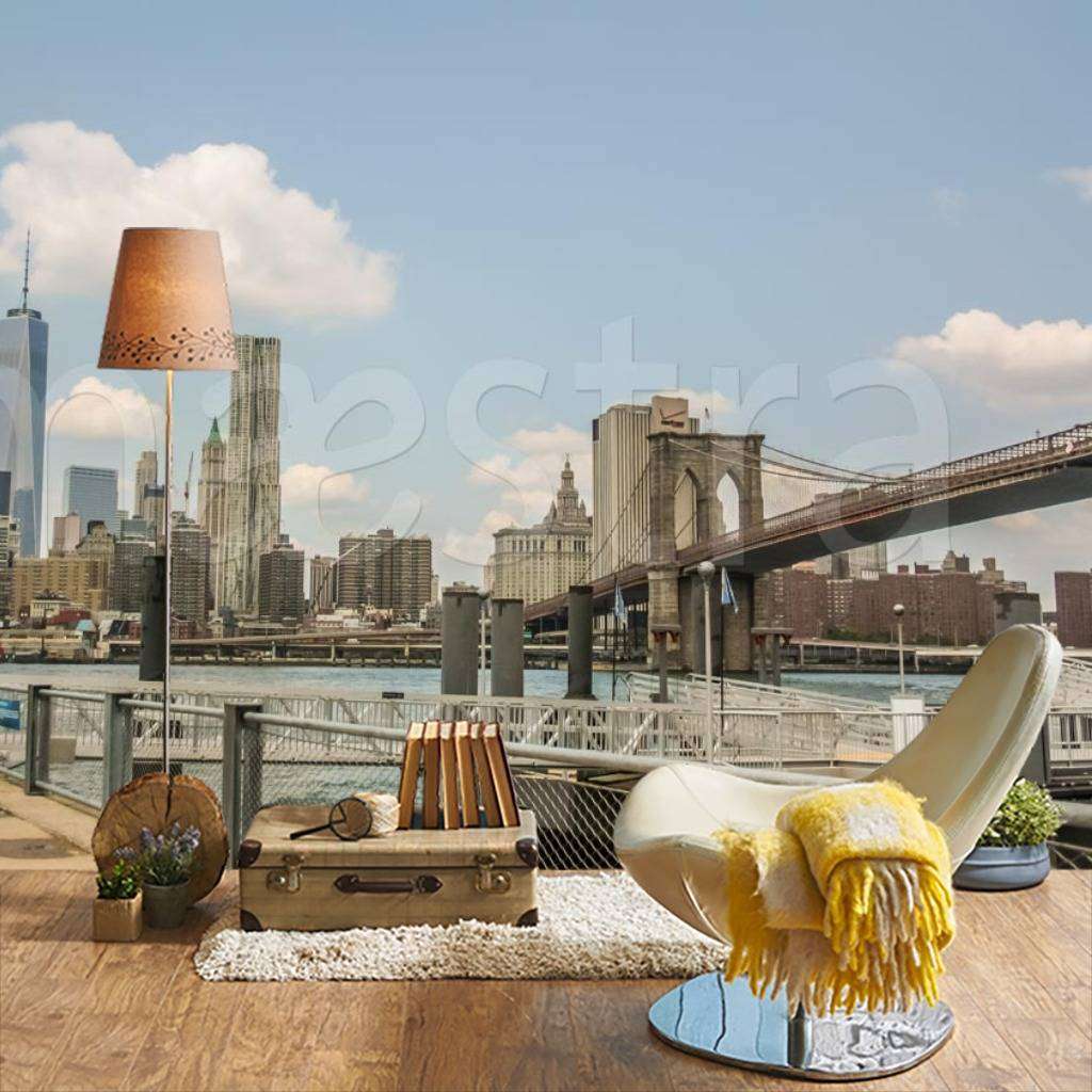 Фотообои Бруклинский мост в тумане  9-829