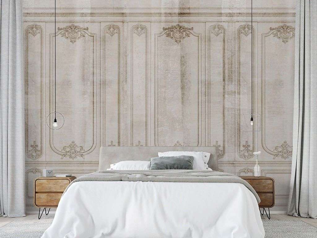 Фотообои в интерьере панели  9-1928 фото